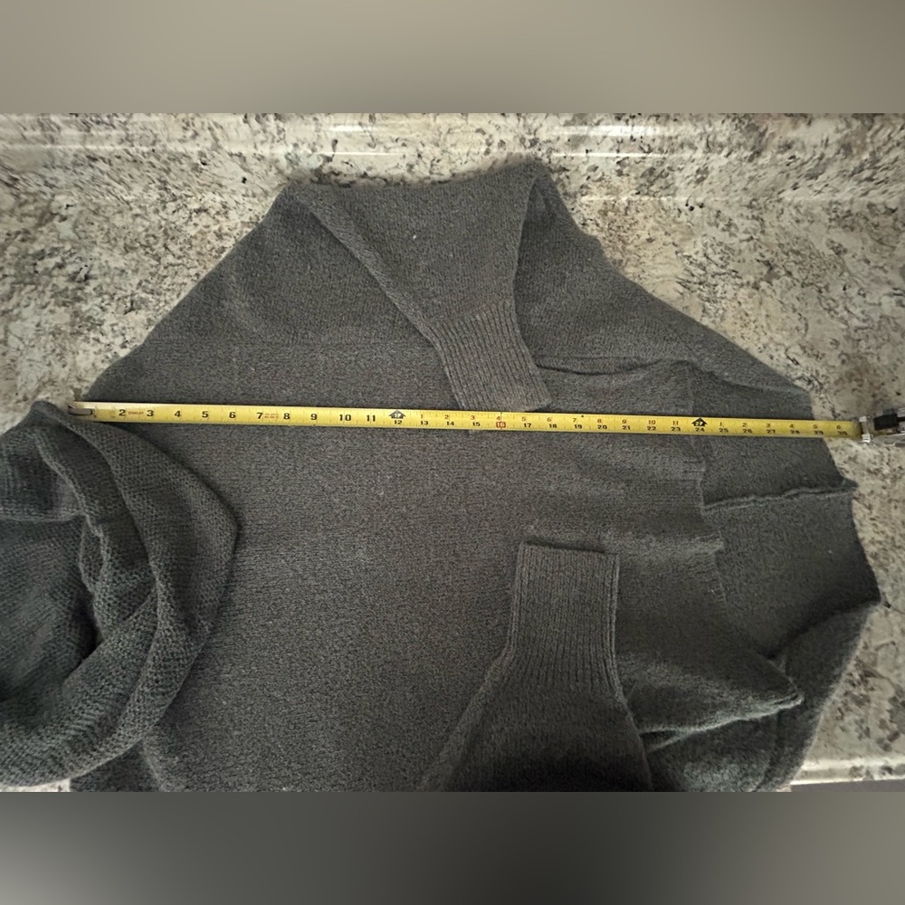 Entro Cowl Neck Oversized Sweater Kangaroo Pocket Batwing Sleeves Size S - Picture 13 of 13